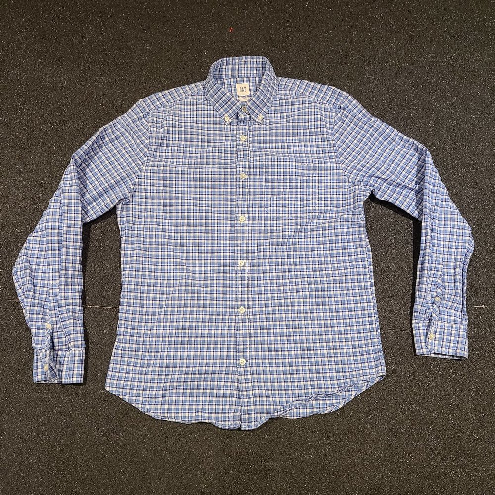 Gap Slim Fit Button Up Long Sleeve Oxford Shirt